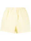 Forte Dei Marmi Couture Elasticated-waistband Cotton-linen Blend Shorts In Yellow