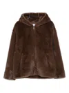 Forte Dei Marmi Couture Hooded Jacket In Brown