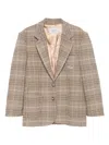 Forte Dei Marmi Couture Houndstooth-check Blazer In Neutral