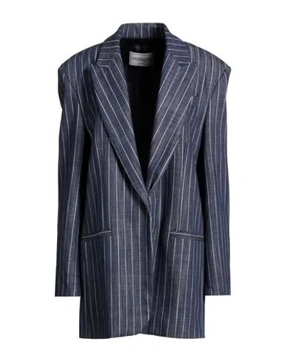 Forte Dei Marmi Couture Woman Blazer Navy Size 10 Cotton In Blue