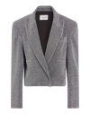 Forte Dei Marmi Couture Woman Blazer Silver Size 6 Polyester, Elastane In Silver