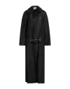 Forte Dei Marmi Couture Woman Coat Black Size 6 Polyester, Acrylic