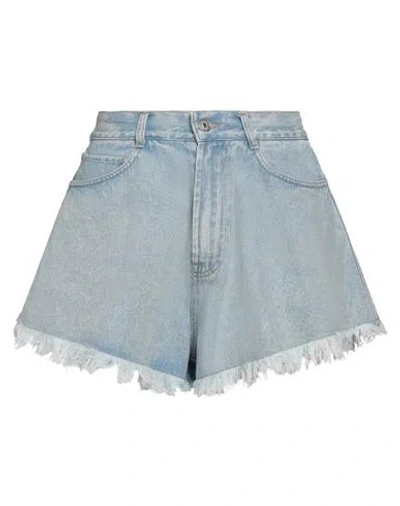 Forte Dei Marmi Couture Woman Denim Shorts Blue Size 30 Cotton