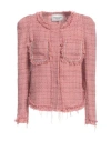 Forte Dei Marmi Couture Woman Jacket Antique Rose Size 4 Polyester, Polyacrylic