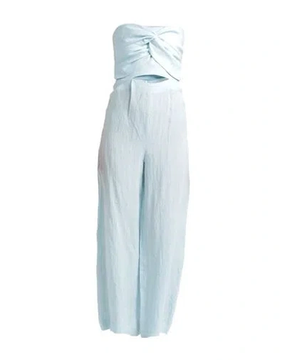 Forte Dei Marmi Couture Woman Jumpsuit Sky Blue Size 6 Linen