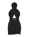 Forte Dei Marmi Couture Woman Mini Dress Black Size 6 Polyester, Elastane In Black