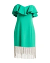 Forte Dei Marmi Couture Woman Mini Dress Green Size 6 Polyester