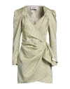 Forte Dei Marmi Couture Woman Mini Dress Light Green Size 4 Polyester, Viscose In Green