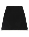 Forte Dei Marmi Couture Woman Mini Skirt Black Size 6 Linen In Black