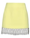 Forte Dei Marmi Couture Woman Mini Skirt Yellow Size 6 Polyester In Yellow