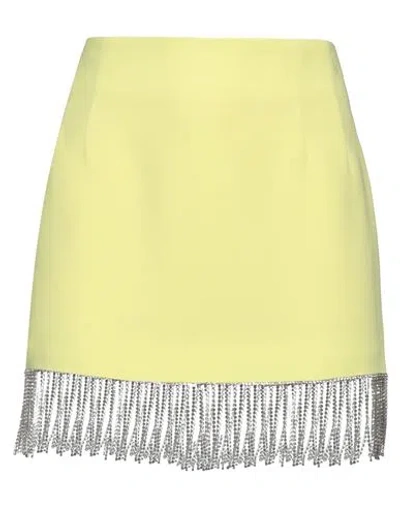 Forte Dei Marmi Couture Woman Mini Skirt Yellow Size 6 Polyester