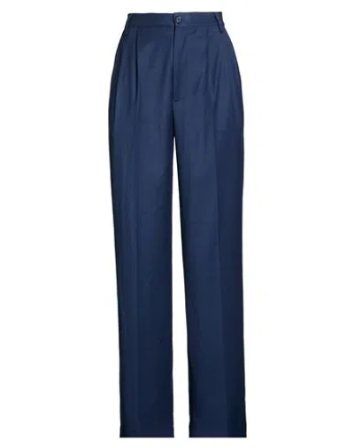 Forte Dei Marmi Couture Woman Pants Navy Size 6 Polyester, Viscose, Elastane In Blue