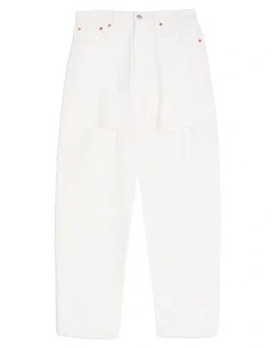 Forte Dei Marmi Couture Woman Pants White Size 26 Cotton, Elastane