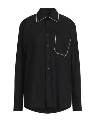 Forte Dei Marmi Couture Woman Shirt Black Size Onesize Cotton