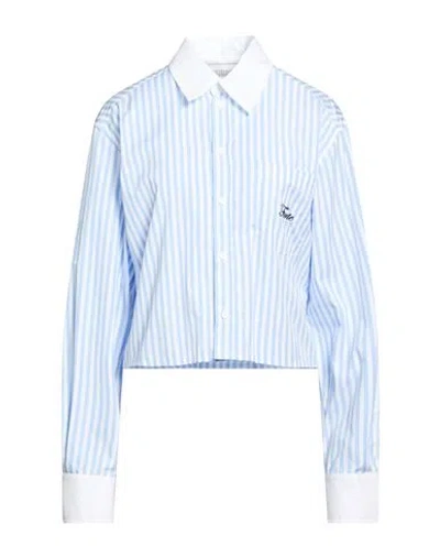 Forte Dei Marmi Couture Woman Shirt Sky Blue Size 6 Cotton