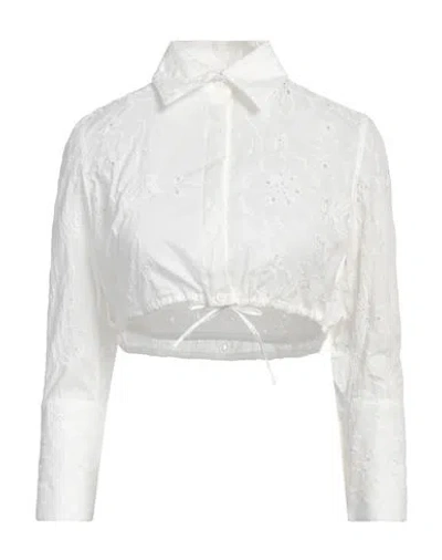 Forte Dei Marmi Couture Woman Shirt White Size 6 Cotton