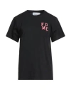 Forte Dei Marmi Couture Woman T-shirt Black Size 6 Cotton In Black