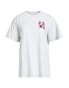 Forte Dei Marmi Couture Woman T-shirt Light Grey Size 6 Cotton In Gray