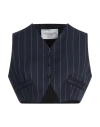 Forte Dei Marmi Couture Woman Tailored Vest Navy Size 10 Polyester, Viscose, Elastane In Navy