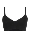 Forte Dei Marmi Couture Woman Top Black Size S Viscose, Polyester In Black