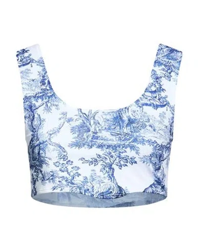 Forte Dei Marmi Couture Woman Top Bright Blue Size S Polyester, Elastane