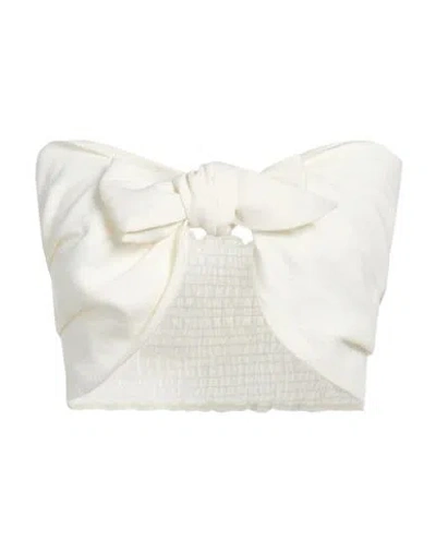 Forte Dei Marmi Couture Woman Top Off White Size 4 Linen