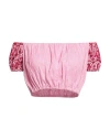 Forte Dei Marmi Couture Woman Top Pink Size 2 Cotton, Pes, Elastane In Pink