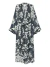 Forte Forte Printed Linen And Silk Gown
