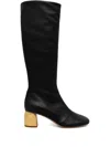 Forte Forte 55mm Leather Boots In Black