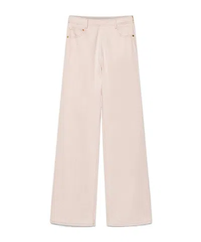Forte Forte 5pocket Denim Trousers In Pink