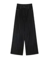 Forte Forte 5pocket Trousers In Flocked Cotton In Black