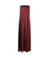 FORTE FORTE A-LINE STRAPLESS STRETCH-SILK MAXI DRESS