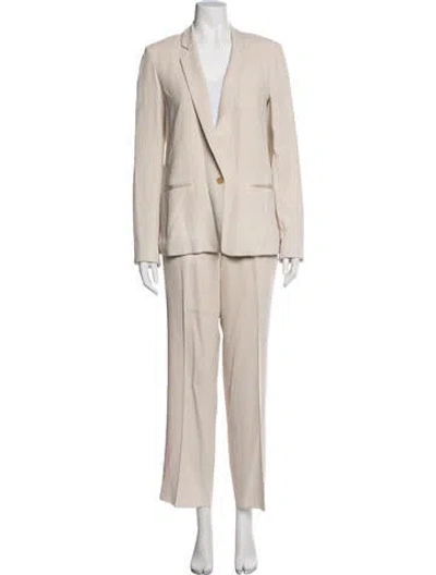 Pre-owned Forte Forte Acetate Pantsuit In Neutrals