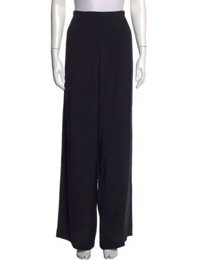 Pre-owned Forte Forte Acetate Wide Leg Pants In Black