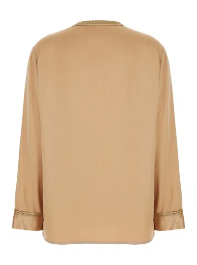 Forte Forte Acetate-viscose Blend Blazer In Beige