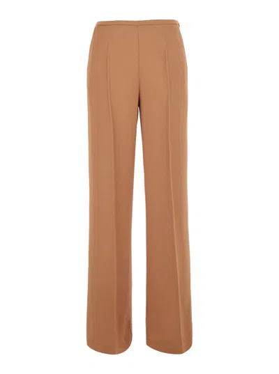 Forte Forte Acetate-viscose Blend Trousers In Caramel