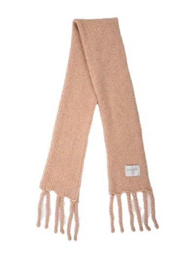Pre-owned Forte Forte Acrylic Scarf In Pink