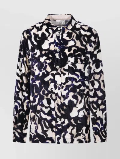 Forte Forte Alchemy Rose Pajama Shirt In Black