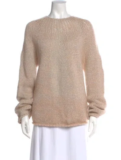 Pre-owned Forte Forte Alpaca Crew Neck Sweater W/ Tags In Neutral
