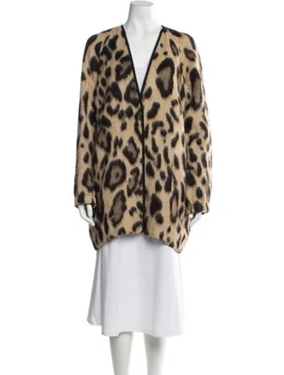 Pre-owned Forte Forte Animal Print Coat In Neutrals