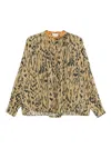 Forte Forte Animal-print Shirt In Brown