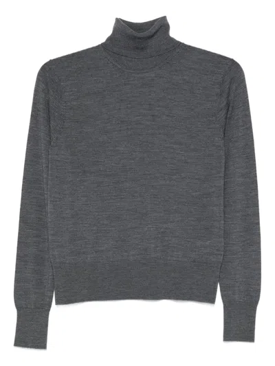 Forte Forte Antracite Superfine Merinos Turtleneck In Gray