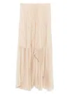 Forte Forte Asymmetric Midi Skirt In Neutral