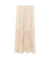 Forte Forte Asymmetric Midi Skirt In Pink