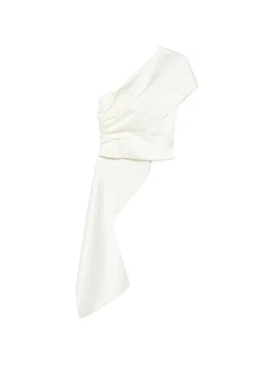 Forte Forte Asymmetric-neck Blouse In White