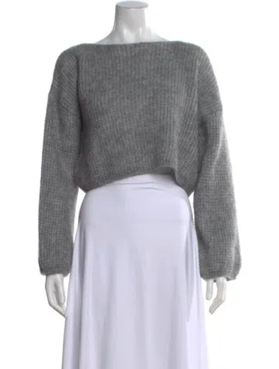 Pre-owned Forte Forte Bateau Neckline Sweater W/ Tags In Gray