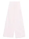 Forte Forte Bci Cotton Popline Essential Flared Pants In Pink