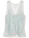 Forte Forte Forte_forte Embroidered Tulle Top In Grey
