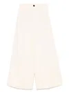 Forte Forte Women Cotton High-waisted Trousers In Neutral