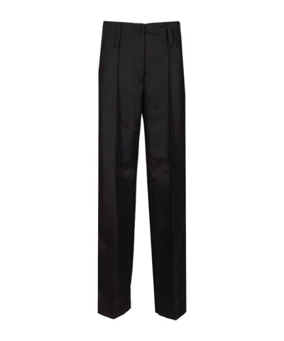 Forte Forte Belt Loop Casual Pants In Black